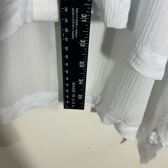 Oasis Women's White Short Sleeve Tunic Cover-Up Size S - Picture 4 of 10